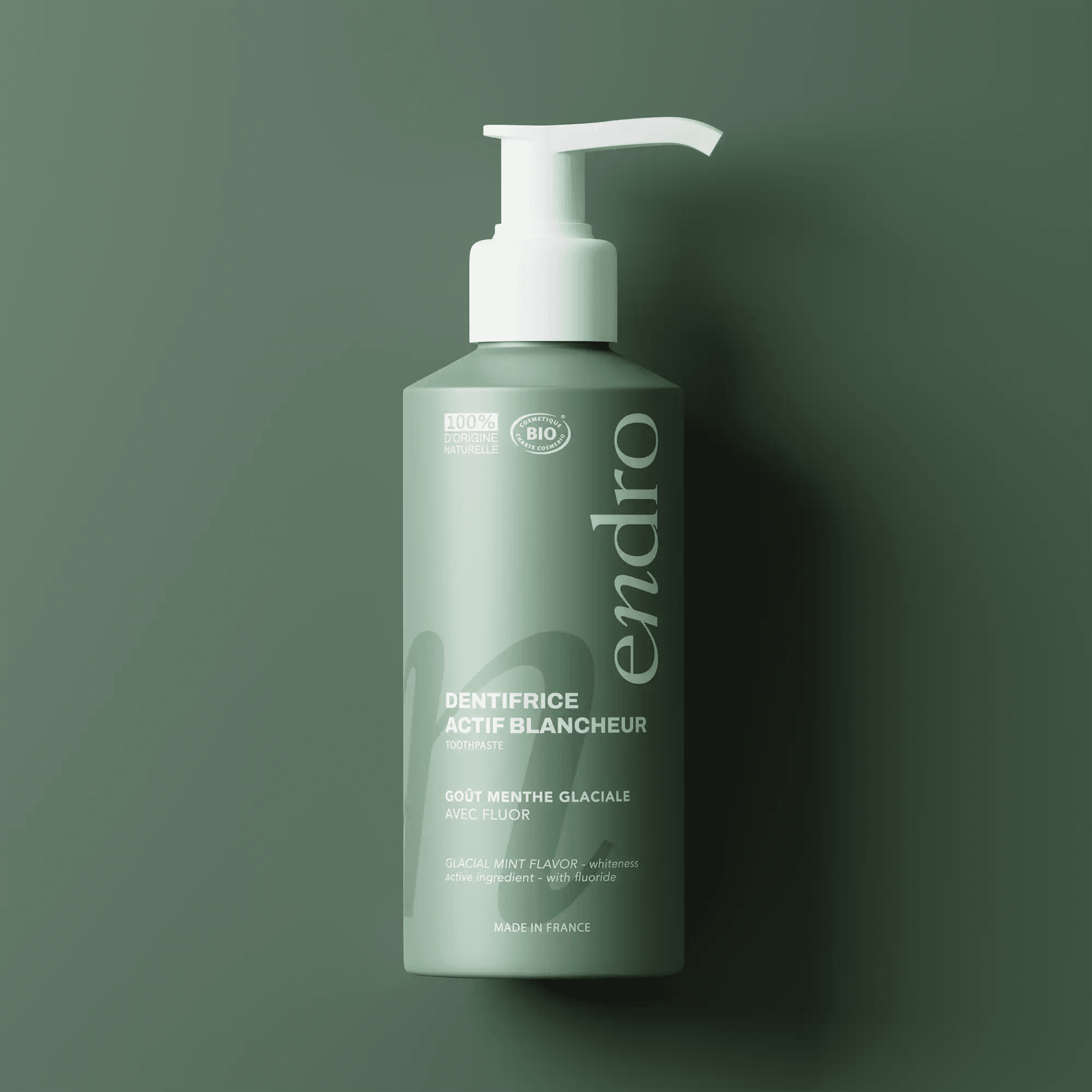 Dentifrice Actif Blancheur - Goût Menthe Glaciale - Endro Cosmetiques