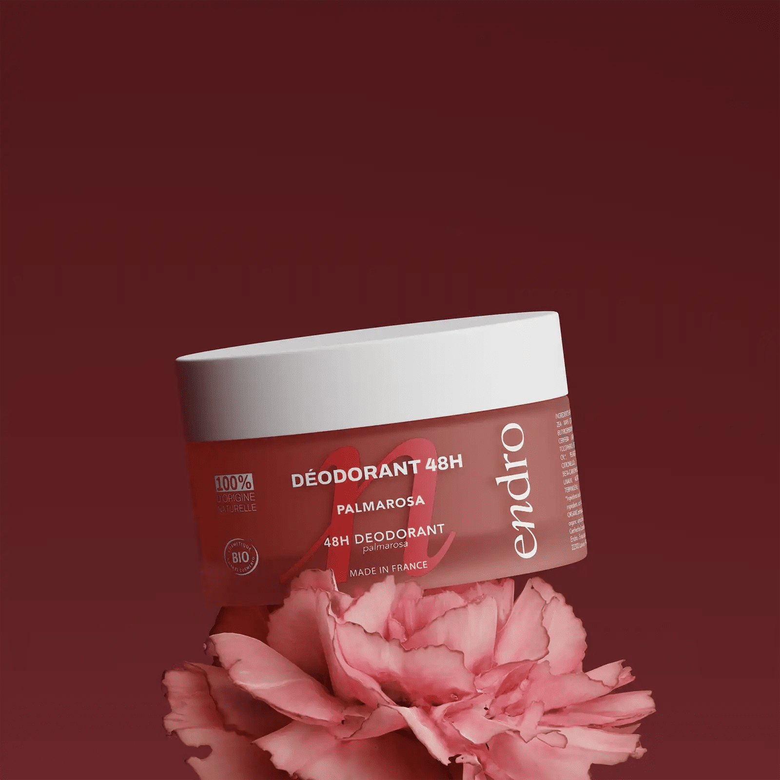 Déodorant Baume 48H - Palmarosa - Endro Cosmetiques