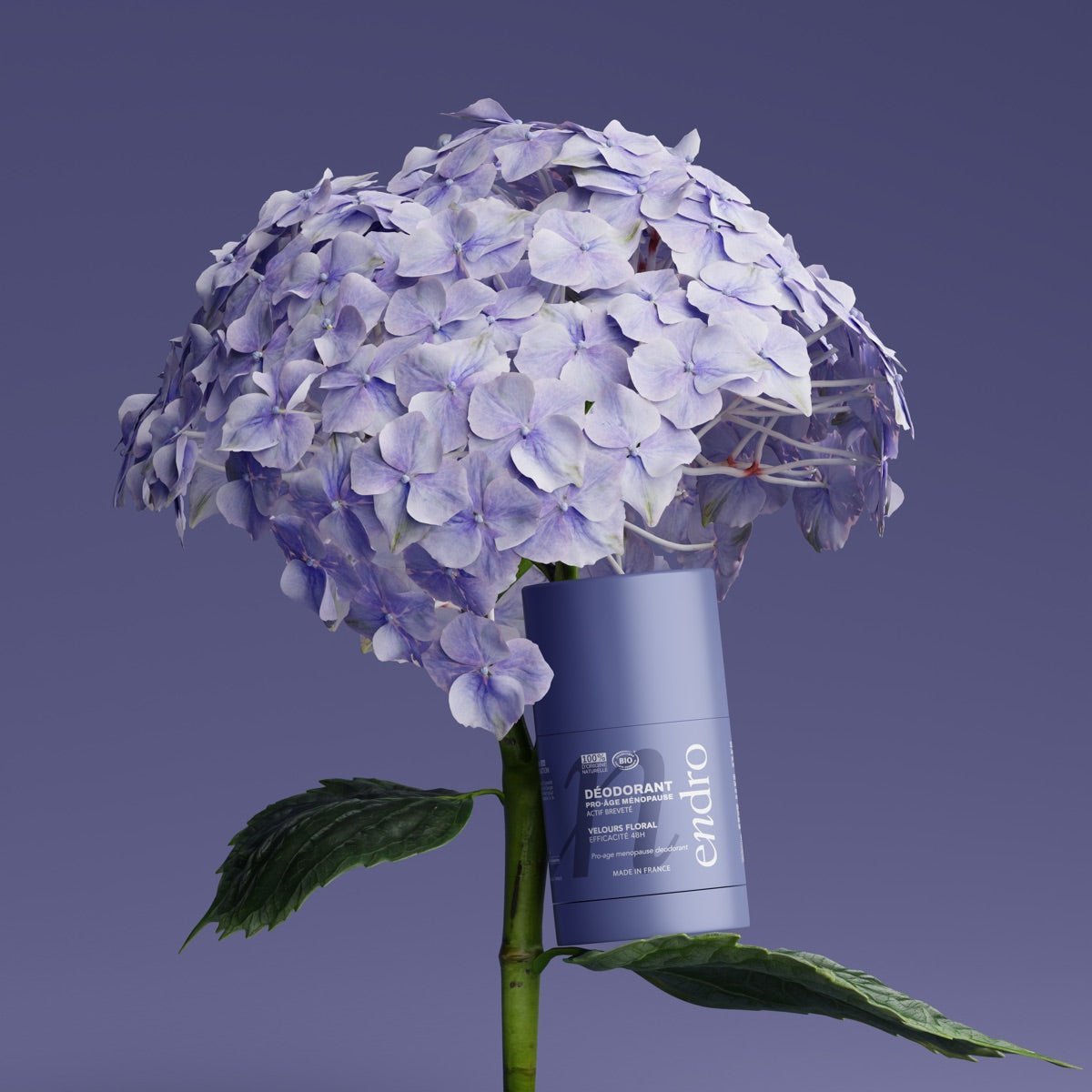Déodorant Velours floral en composition nature, formulé pour la ménopause