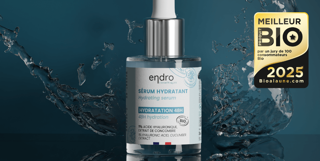 Adieu les rides, ce sérum repulpant à l’acide hyaluronique vendu moins de 10€ vient d’être élu ‘Meilleur Produit Bio 2025’ - Endro Cosmetiques