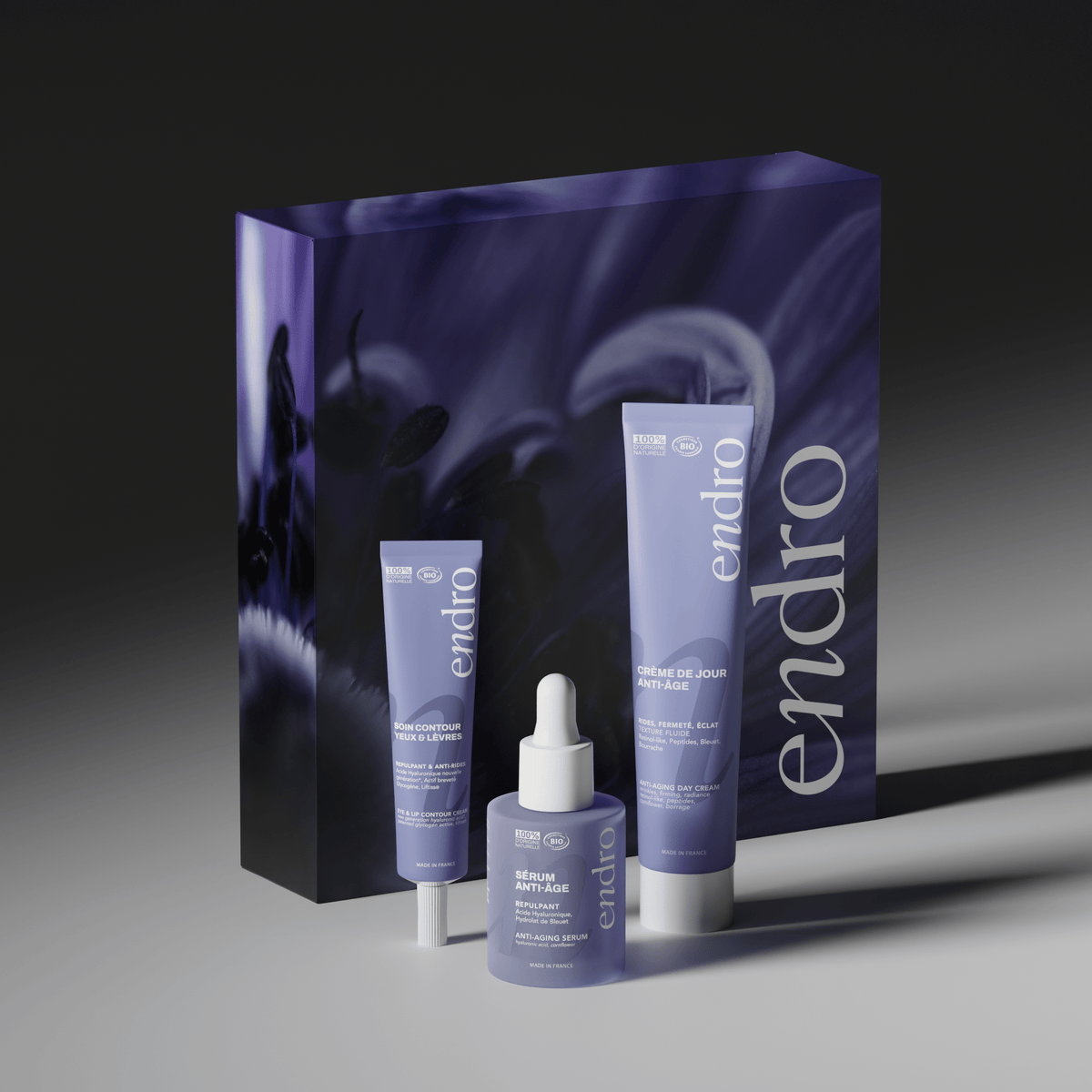 Coffret Floraison Anti-Âge - Routine Visage Anti-Âge & Peinture Numérotée - Endro Cosmetiques