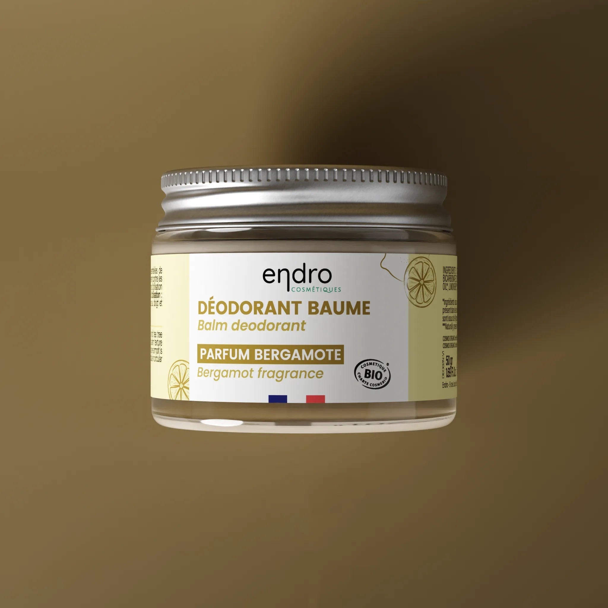 Déodorant Solide - Bergamote - Endro Cosmetiques