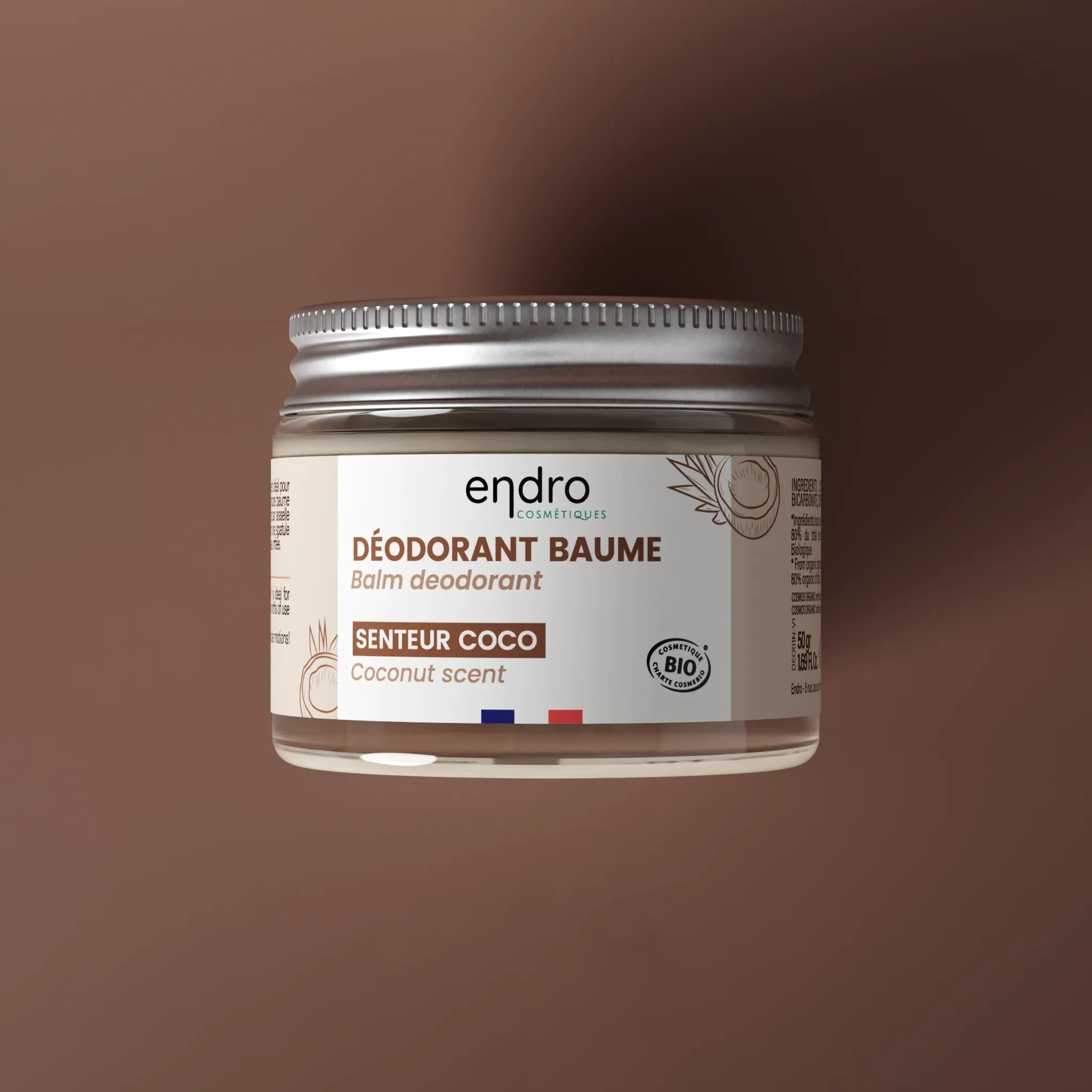 Déodorant Solide - Coco, sans huiles essentielles - Endro Cosmetiques