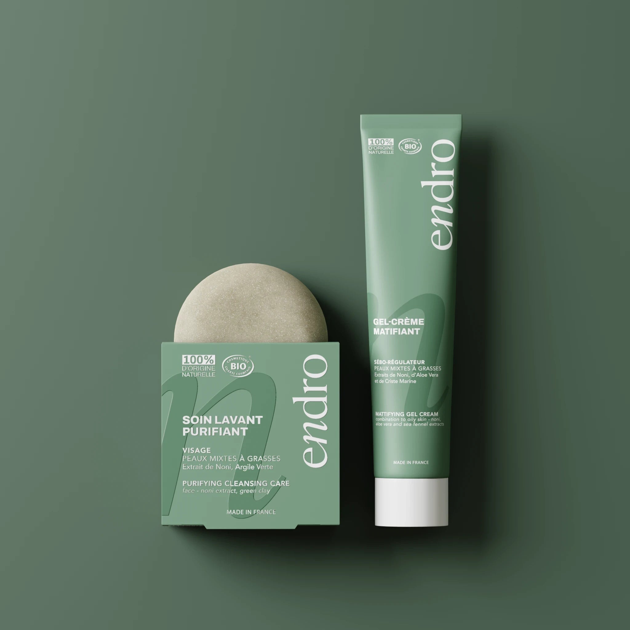 Duo Routine Visage Matifiante - Endro Cosmetiques